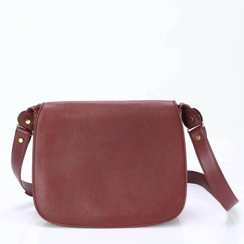 極美品 ヴィンテージ マストライン レザー ショルダーバッグ 斜め掛け ハンド トート レディース ELE BI22-4 中古