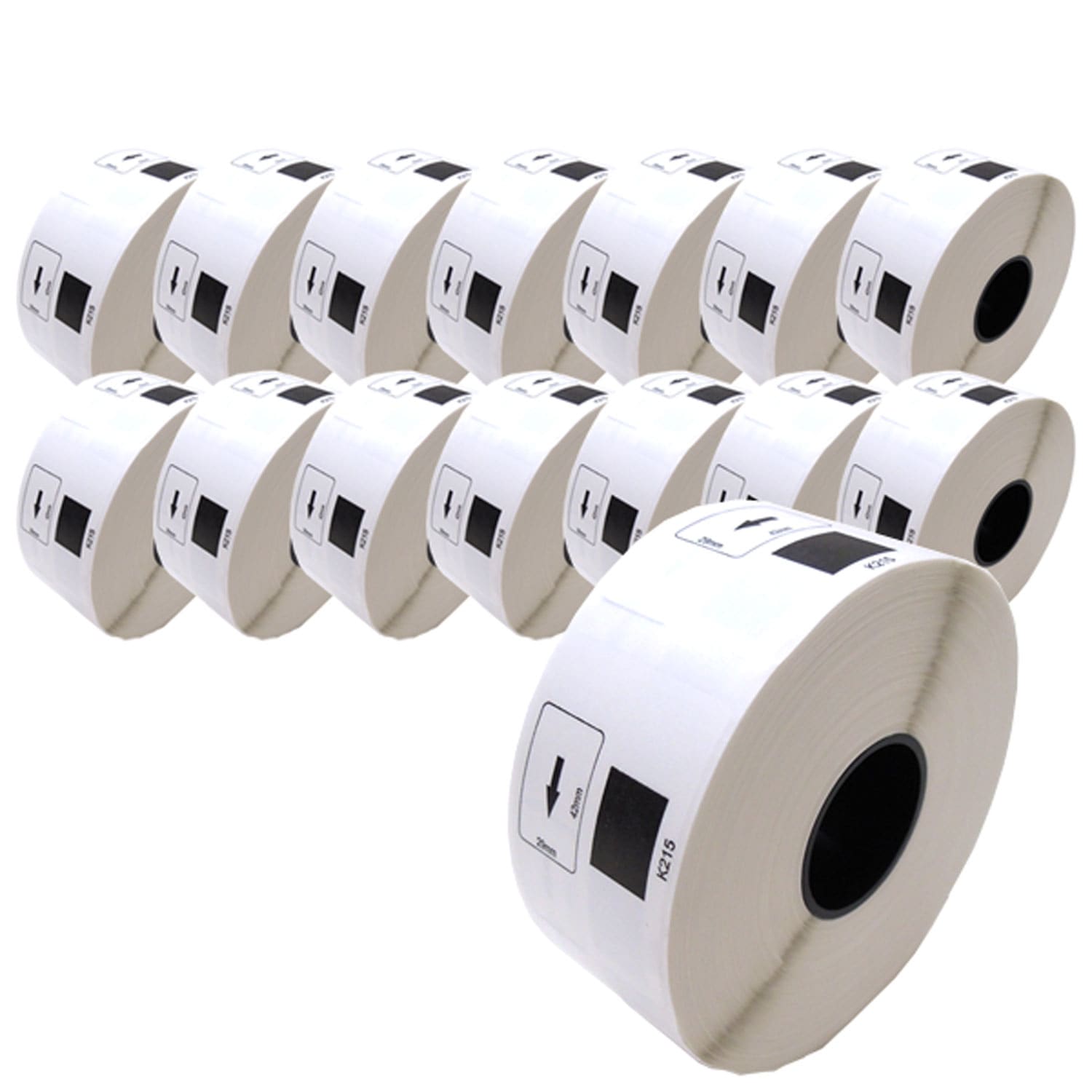 ブラザー用 ピータッチ DKプレカットラベル (感熱紙) DK-1215 互換品 食品表示用ラベル(蛍光増白剤不使用)/検体ラベル 白 29mm×42mm 700枚入り 15個セット