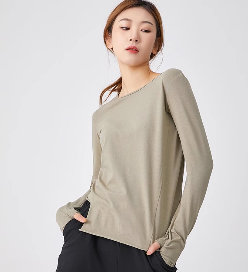 トップス デート モテアイテム カットソー ロンT 長袖 コットン 大人可愛い きれいめ 上品 おしゃれ かっこいい 大人可愛い ラブリー キュート ガーリー クール モード系 セクシー エレガント 4,987円