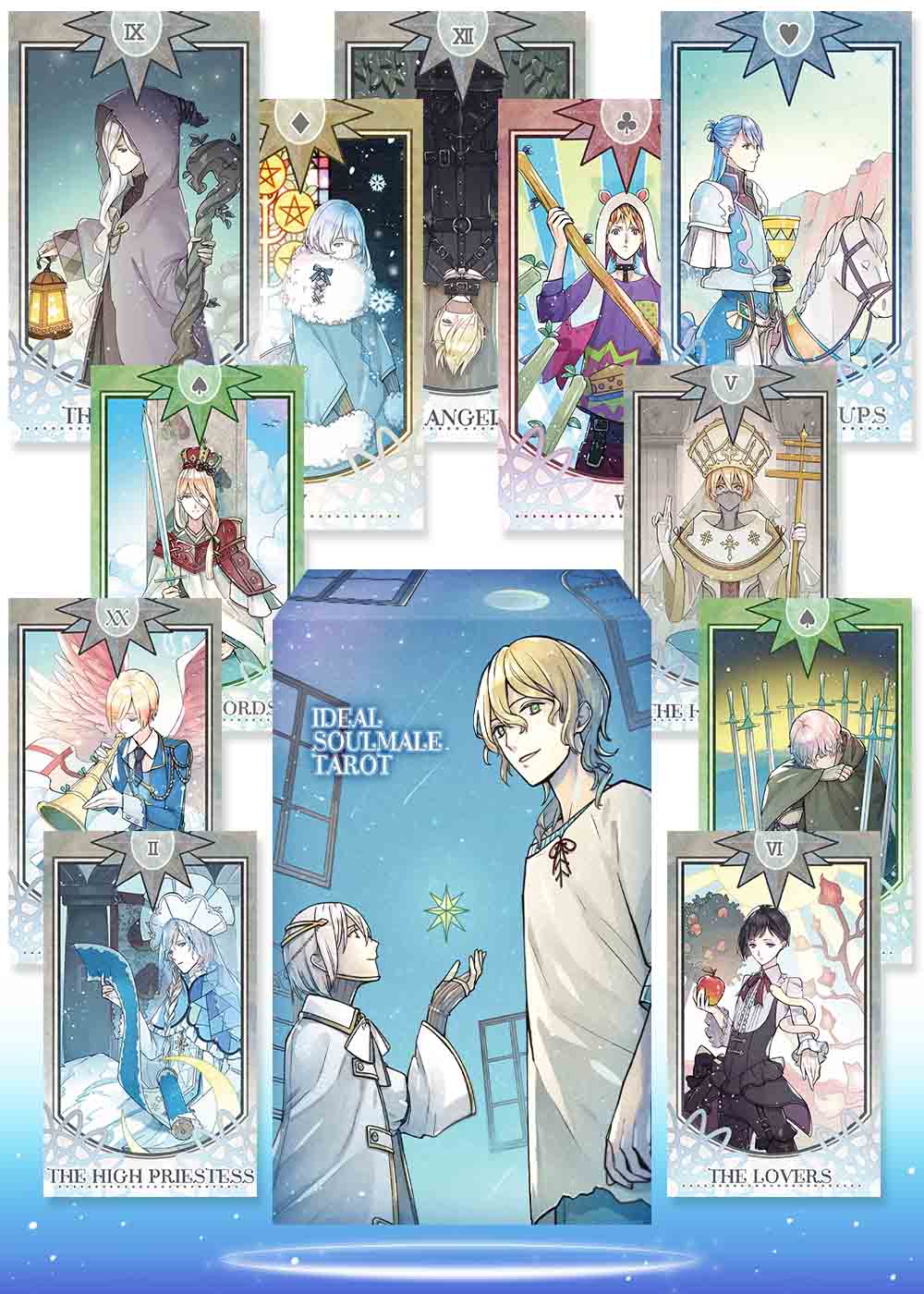 アイデアル ソウルメイル タロット IDEAL SOULMALE TAROT 日本語解説書付き 初心者向け