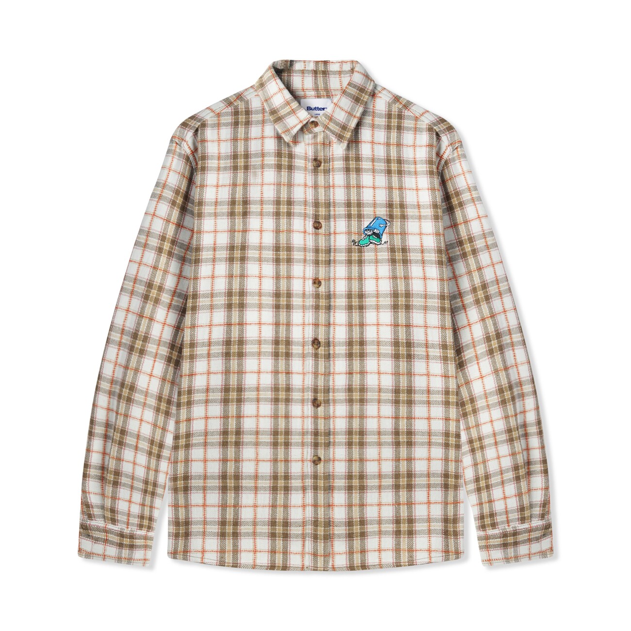 【BUTTER GOODS】 BUCKET PLAID SHIRT : BROWN