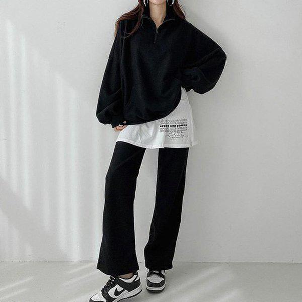 Hスタイル(LH)フォエル起毛セット 冬 ルーズフィット 起毛 トレーニングセット スウェットパンツ セット