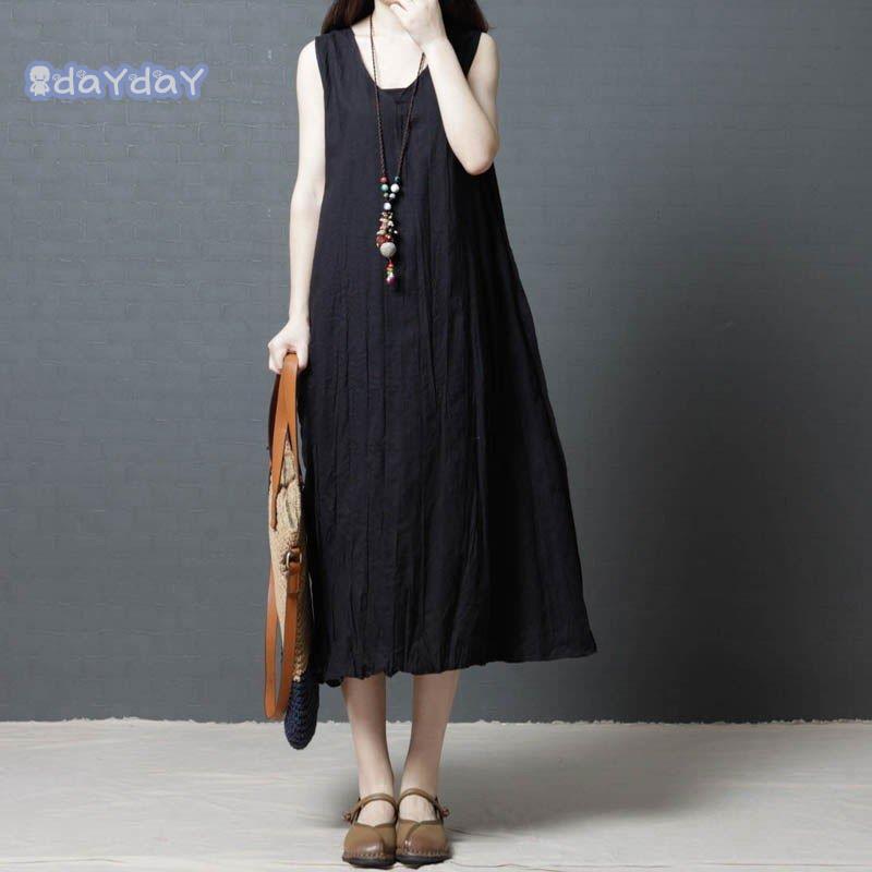 キャミソールワンピース ロングワンピース チュニック ワンピース ミモレ丈 ロング丈 体型カバー ノースリップ Ｖネック ポケット付き 無地 レディース