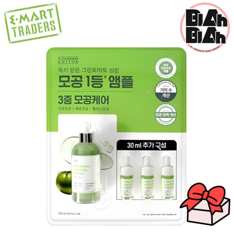 【韓国コストコ/トレーダーズ純正品 並行輸入品】 ポアリフティングアンプル 100ml + 10ml×3本 毛穴引き締め美容液