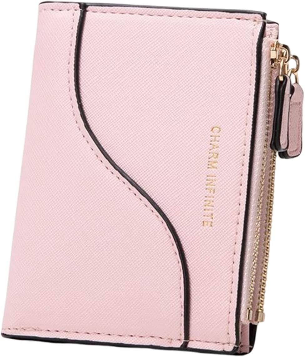【20%OFFクーポン】小さい財布 レディース 財布 2つ折り 英字柄 バイカラー ファスナー ボタン 大容量 カード入れ 小銭入れ 多機能 使いやすい スキミング防止 ウォレット コインケース シン 6,274円