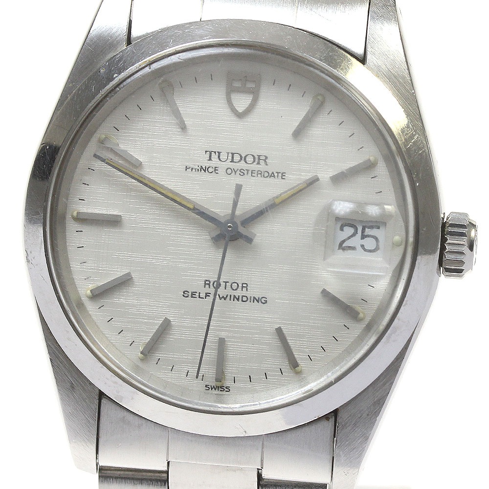 ジャンク チュードル TUDOR 74000N プリンス オイスターデイト Cal.2824-2 自動巻き ボーイズ 箱・保証書付き_820543【中古】