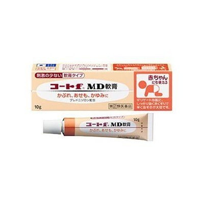 他サイト： 【指定第2類医薬品】コートｆ MD軟膏　10g　　デリケートな肌に赤ちゃんにも使える【メール便発送可】の商品画像