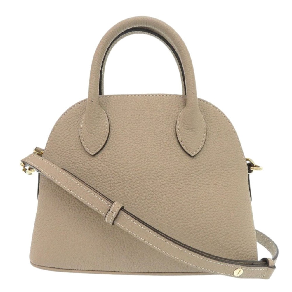 美品 ボナベンチュラ エマバッグ 22 ハンドバッグ レザー グレージュ 0836【中古】BONAVENTURA レディース