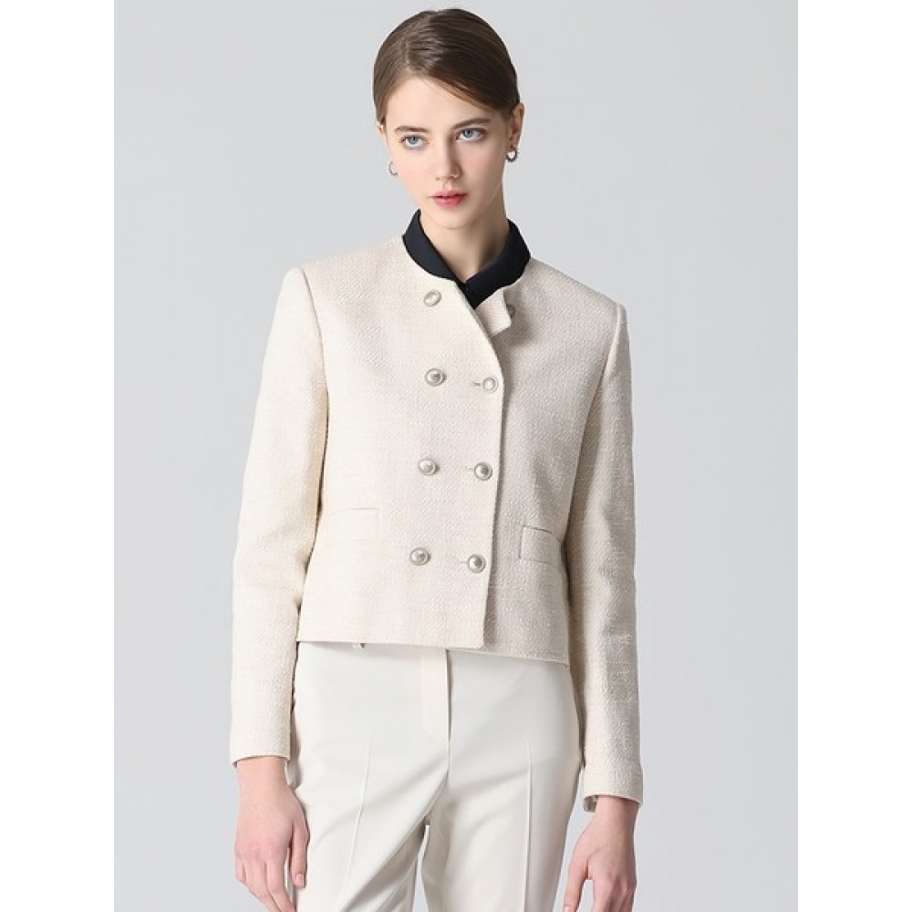 [SHS MISS] ミニマルエディションツイードダブルジャケット (価格:428,000ウォン) 8,030円