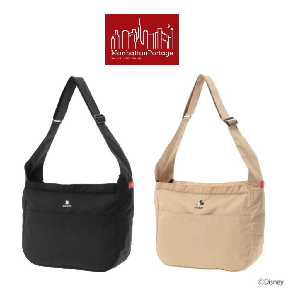 正規品 アレン ストリート ショルダー バッグ 24 ミッキー ブラック ベージュ 1497-TAS-MIC-24