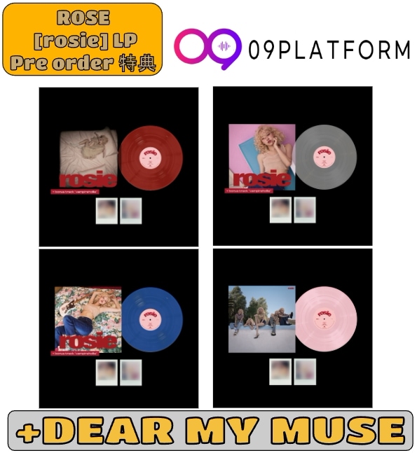 [Dear my muse 04/27 Pre order 特典] ROSE - first studio album [rosie] LP