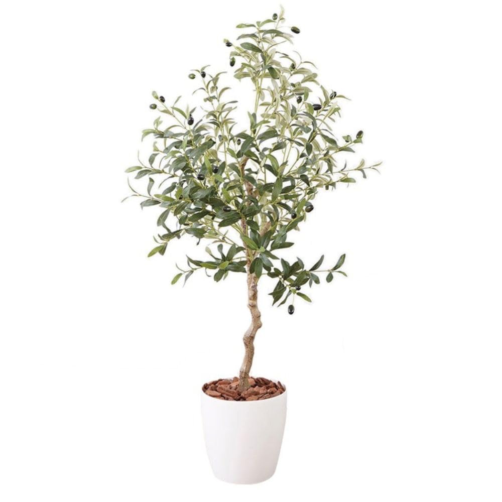 Botanical life フェイクグリーン 観葉植物 光触媒 日本製 消臭 抗菌 オリーブ 130cm NBシリーズ