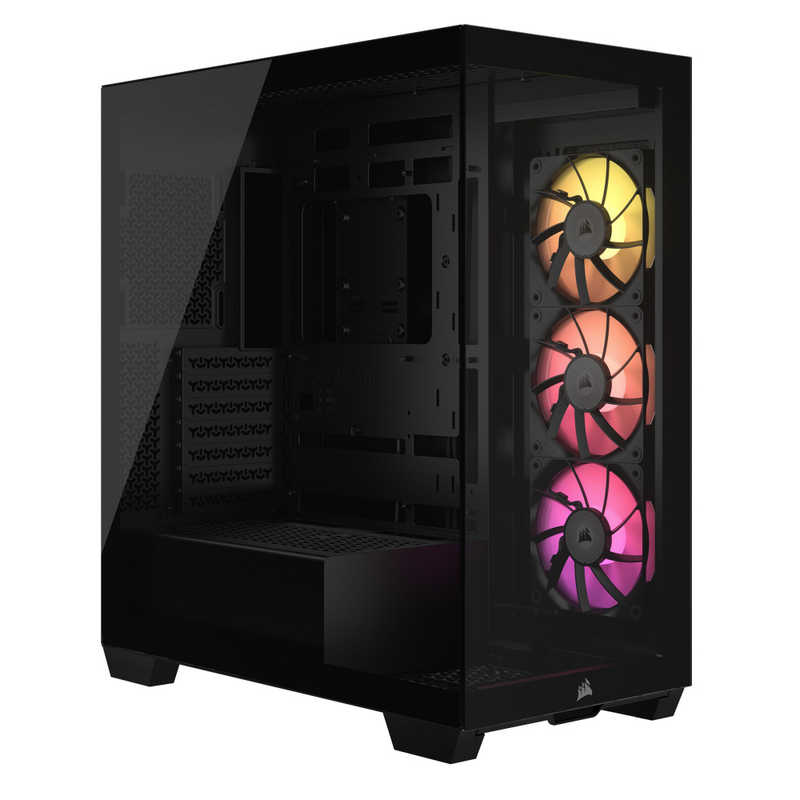コルセア　CORSAIR　iCUE LINK 3500X RGB Tempered Glass Mid-Tower -Black-　CC-9011280-WW