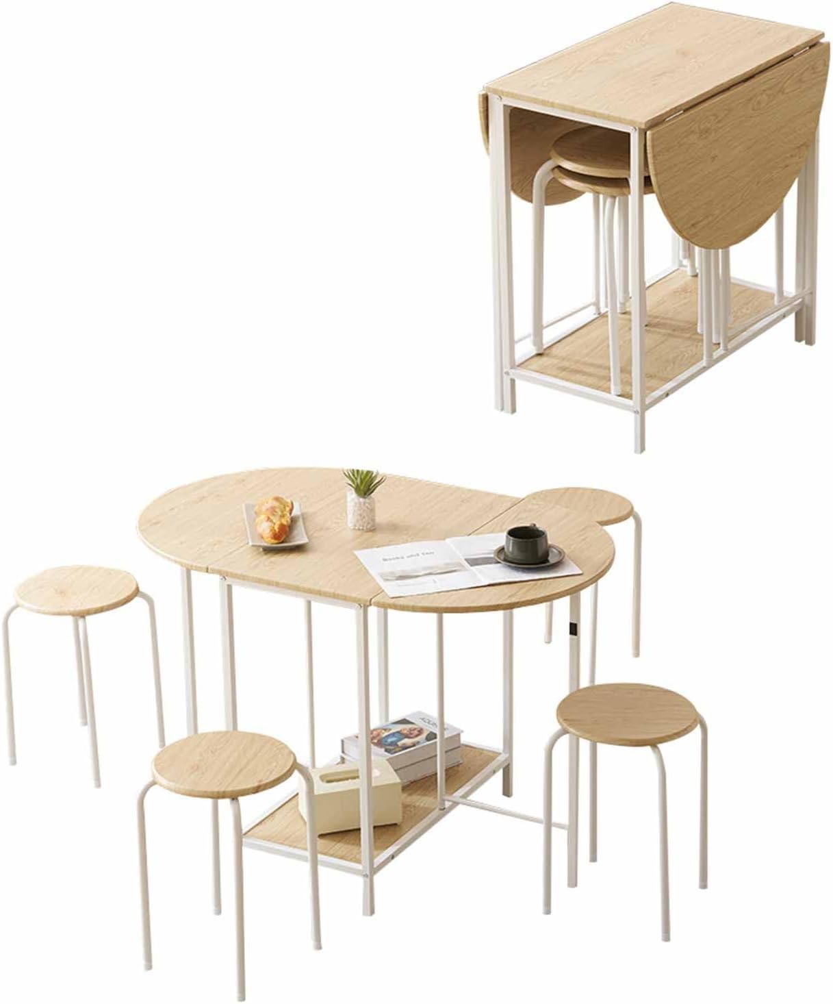 Dining 3-Piece Set, Dining Table, 2 Seaters, Dining Set, 2 Chairs, Compact Size, Stylish, Width 27.6