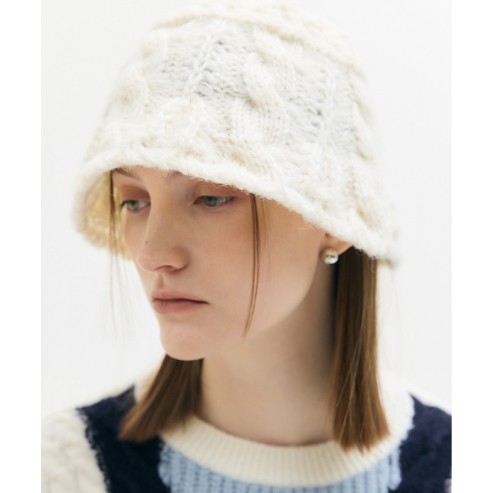 ラーティジェント LX ニットバケットハット(アイボリー)