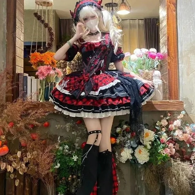 【急速出荷】無.料 ロリ猫 星動く 小さなアイドル 打歌服セット ロリータ