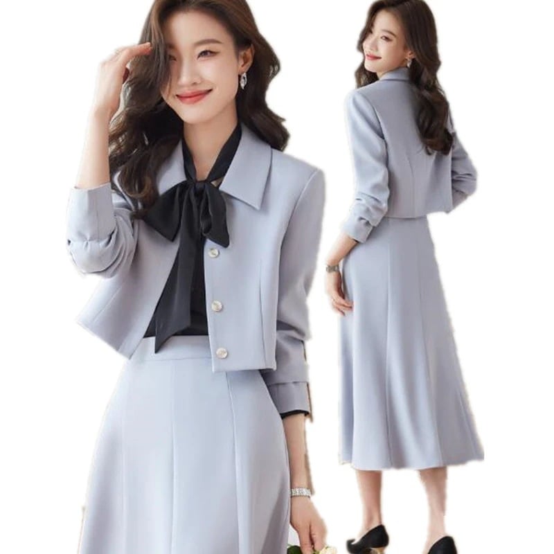 ジャケット 入学祝い 母日 ショットコート フォーマル サルエルパンツ プリーツコート トレンチコート 2点セットセットアップスーツ＋スカートショートコート