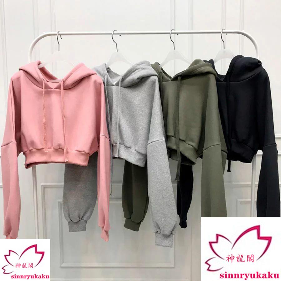 パーカー レディース トップス ルーズ ロングスリーブ