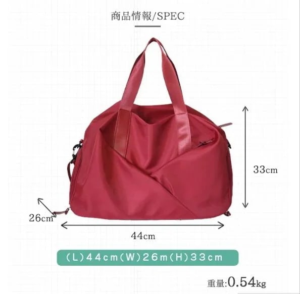 スポーツバッグ　カジュアル ダッフルバッグ ジムバッグ ヨガバッグ　靴収納 ジム シューズ