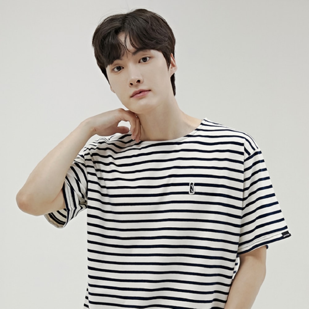 (スエノスタジオ) スエノスタジオシグネチャーストライプTシャツ (ホワイト) 5,824円