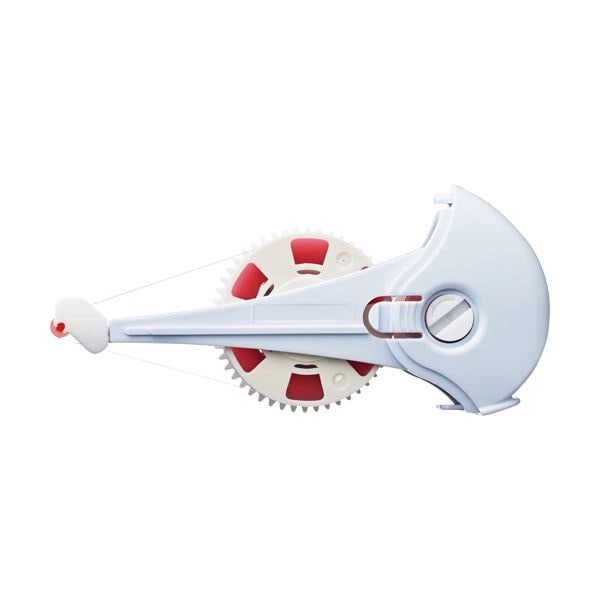 （まとめ） TANOSEE テープのり リフィル式詰め替え 赤テープ 8.4mm15m 1個 50セット