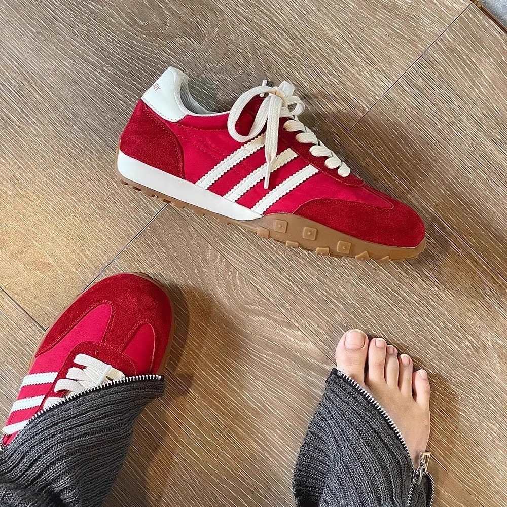 ドイツ製オリジナルデクスター韓国レトロ厚底レッドデクスター2025春カジュアル本革フォレストガンプスニーカー
