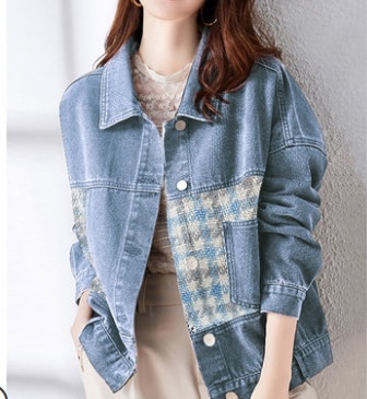 ショート丈デニムジャケット アウター ショート丈 袖あり 綿 デニム 爽やか 大人スタイル 大人可愛い きれいめ シンプル カジュアル 大人 上品 おしゃれ かっこいい レトロ アジアン 大人可愛い