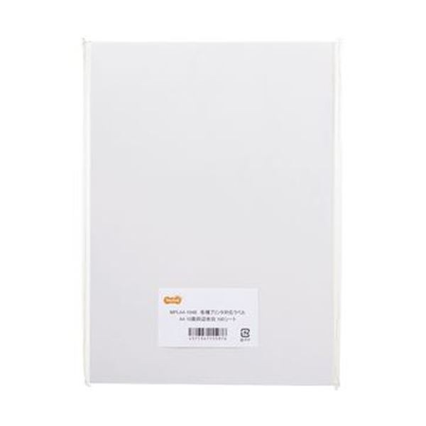 （まとめ）TANOSEE 各種プリンタ対応ラベルA4 10面 86.450.8mm 四辺余白付 1冊（100シート）10セット