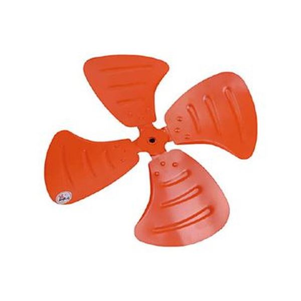 （まとめ）TRUSCO 工場扇用アルミ製ハネ44cm 穴径10Φ用 TFP-45-10A 1個3セット