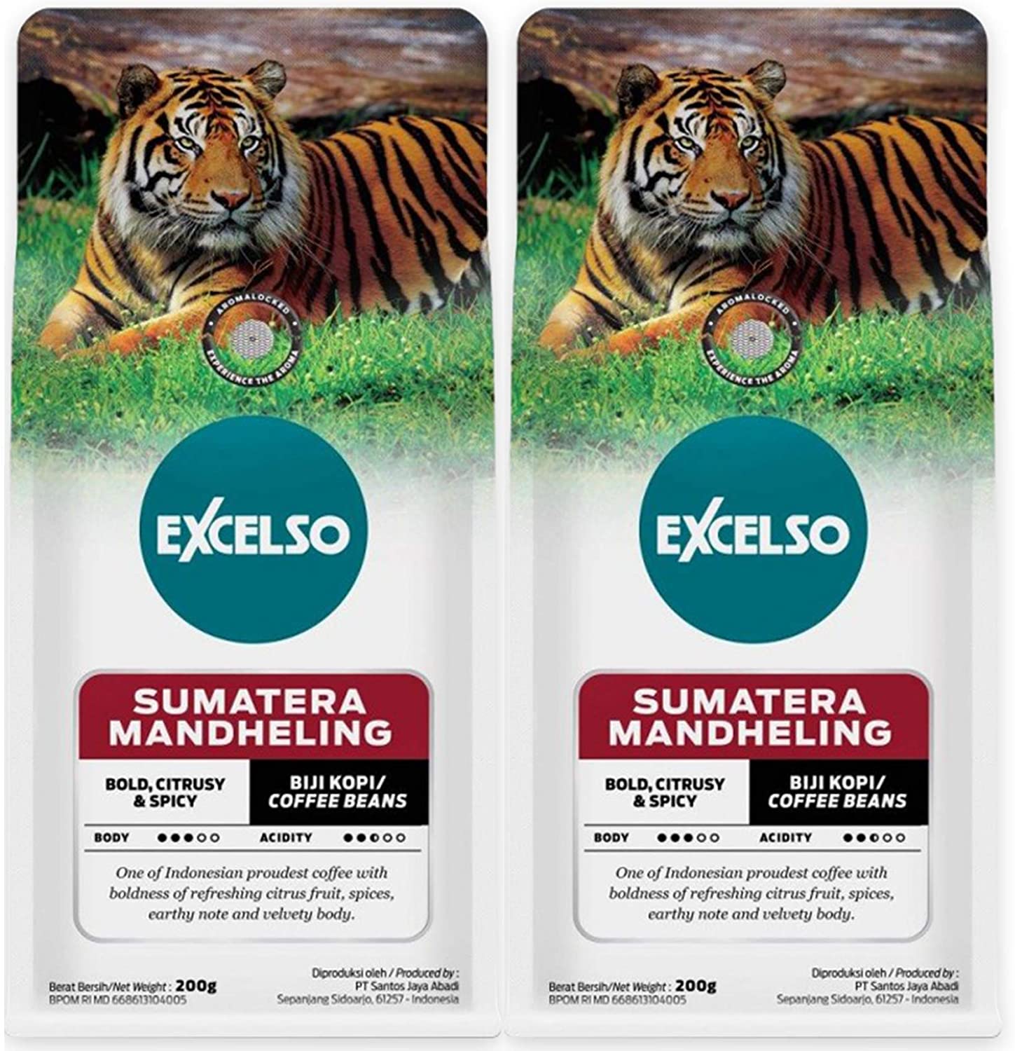 まとめ買いセット インドネシア コーヒー スマトラ マンデリン 200gx２個 焙煎豆 海外直送品