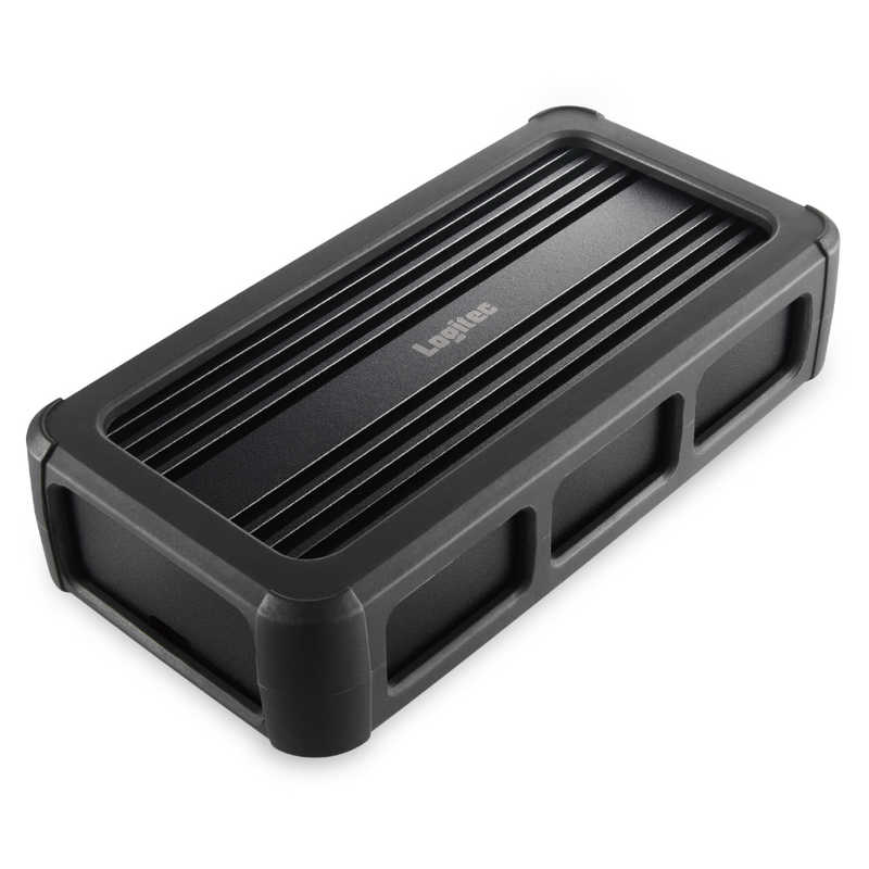 M.2 SSD ケース NVMe USB4 対応 Type-C アルミボディ 外付けケース 40Gbps 超高速転送 最大4TB対応 ケーブル付属 ブラック　LGB-PNVU4C