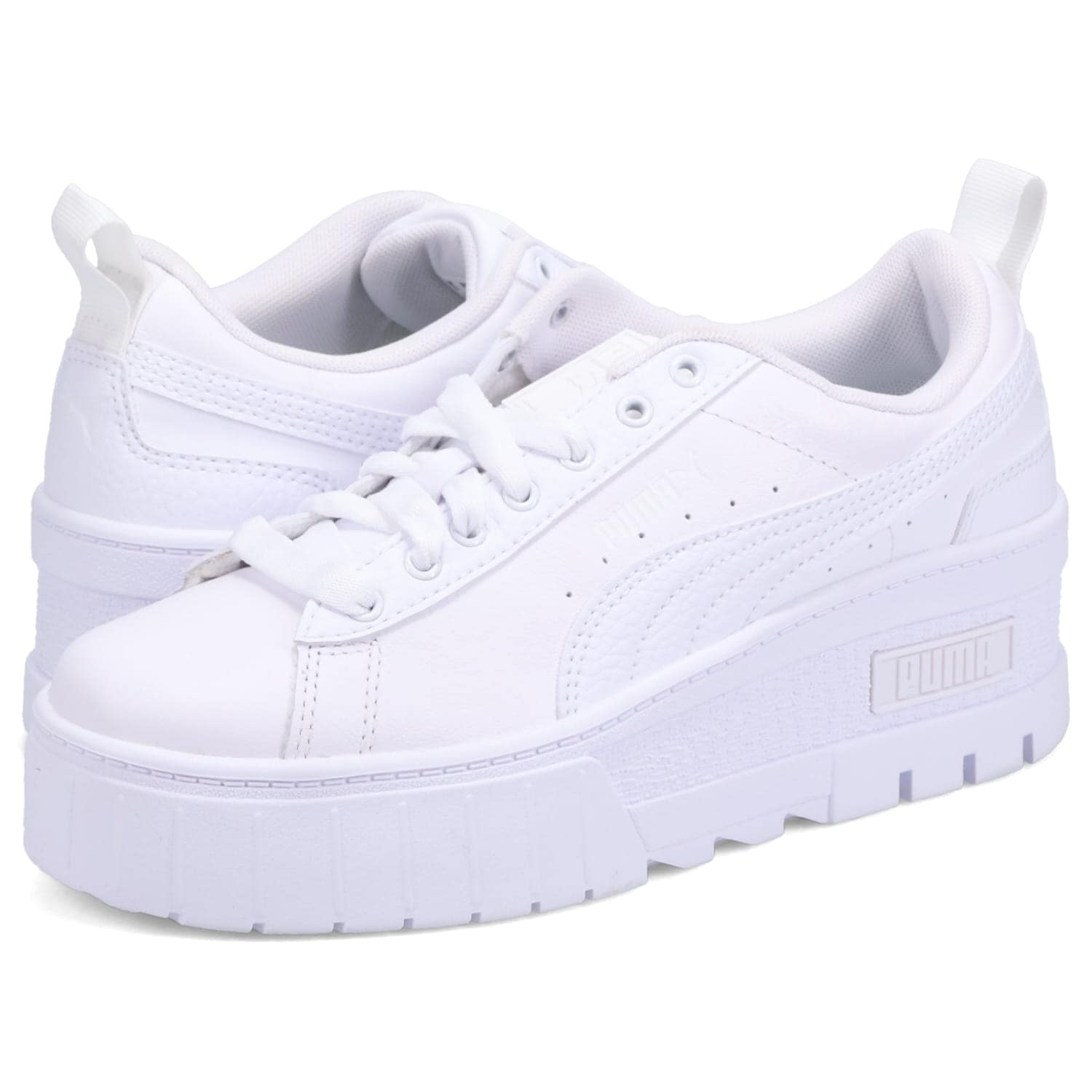 スニーカー メイズ ウェッジ ウィメンズ レディース 厚底 ホワイト 白 386273-04