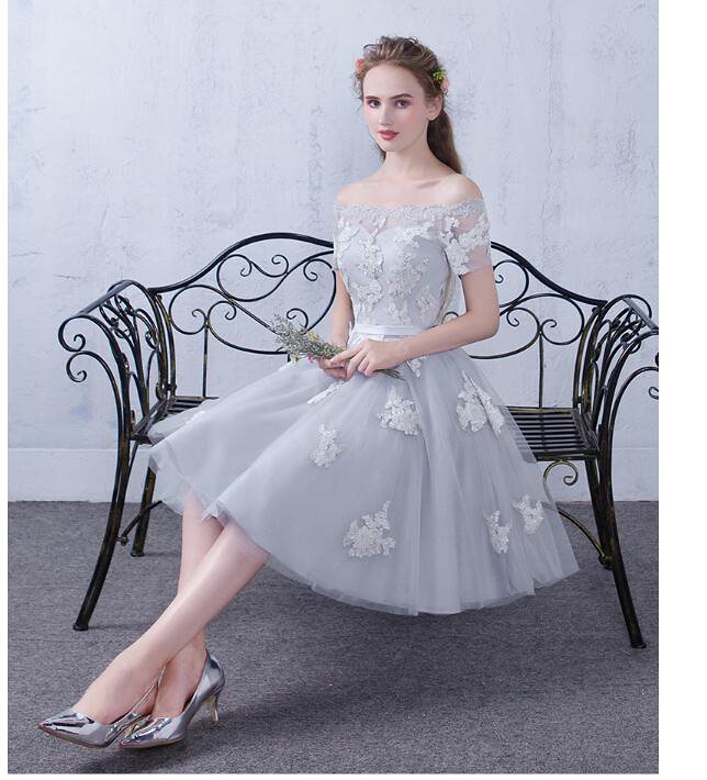 オフショルダー パーティードレス 高級感結婚式ワンピース ミディアムドレス フォーマルドレス お呼ば 7,720円