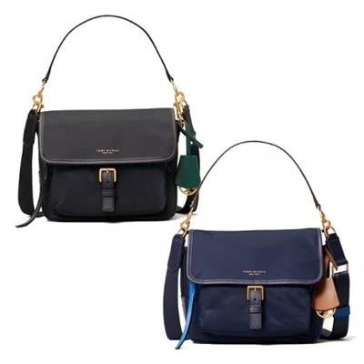 ペリー ブラック グリーン ナイロン レザー 58044 58402