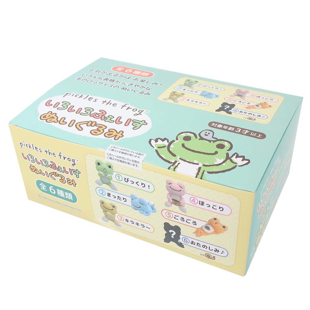 かえるのピクルス マスコット いろいろふぇいすぬいぐるみ 全6種 6個入セット キャラクター