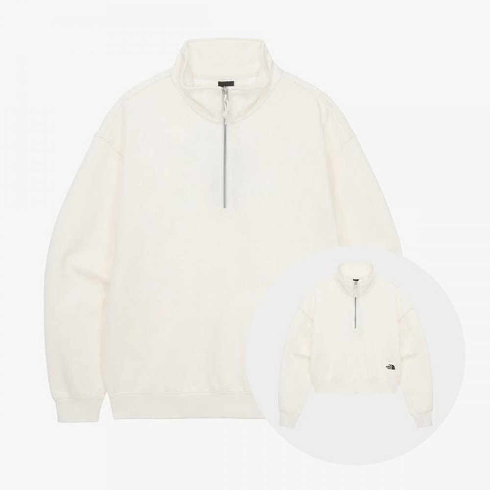 ノースフェイス コア ハーフジップ CREAM NM5MR01C