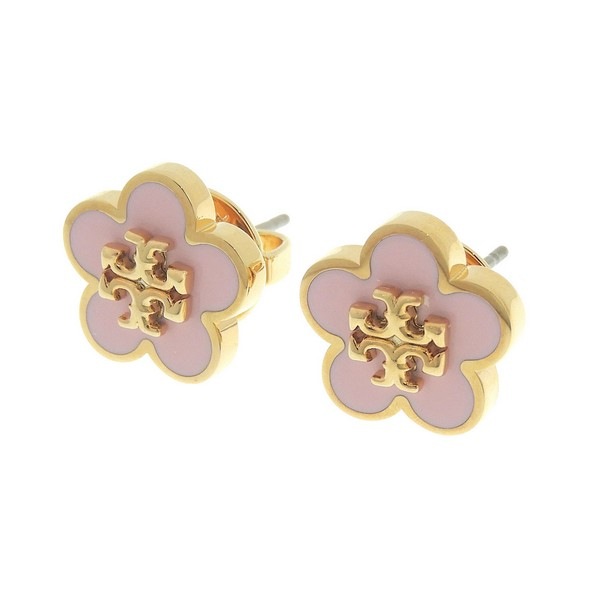 トリーバーチ アクセサリー レディース ピアス ゴールド×ピンク KIRA ENAMEL FLOWER STUD EARRNG 147151-650 TORY BURCH
