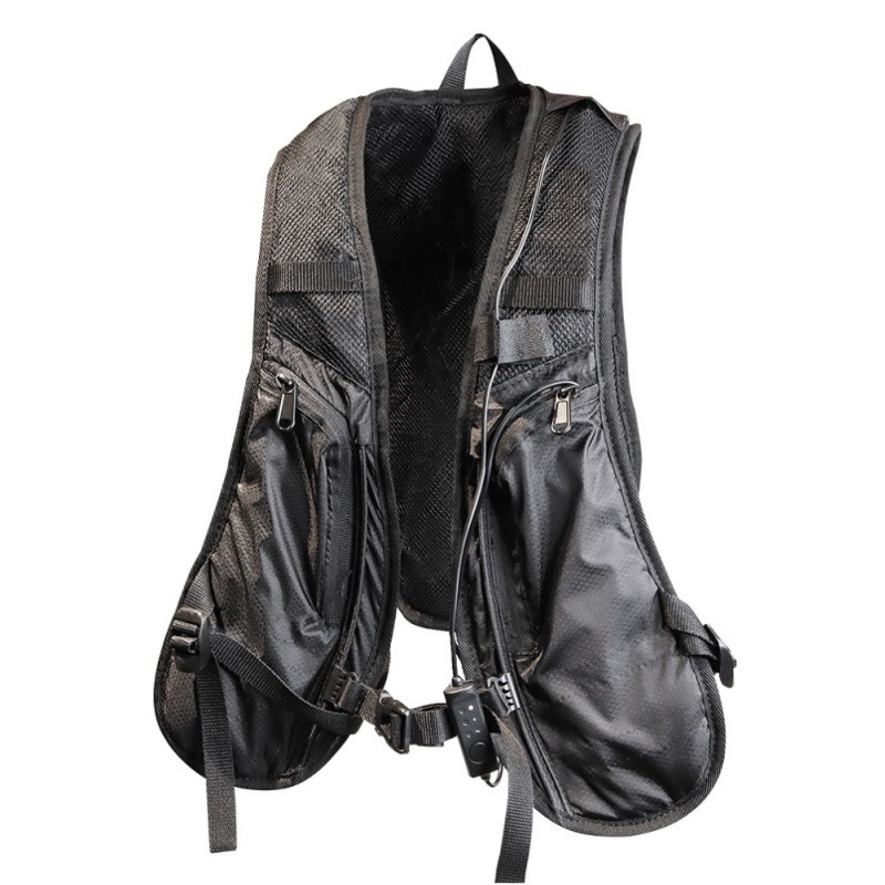 【服のみ】THANKO サンコー 水冷ベスト Lite 男女兼用 水冷服クールベスト 氷水 反射 薄型 ブラック ワンサイズ 洗える 作業着 冷感 冷却 涼しい 釣り ツーリング サイクリング 現場