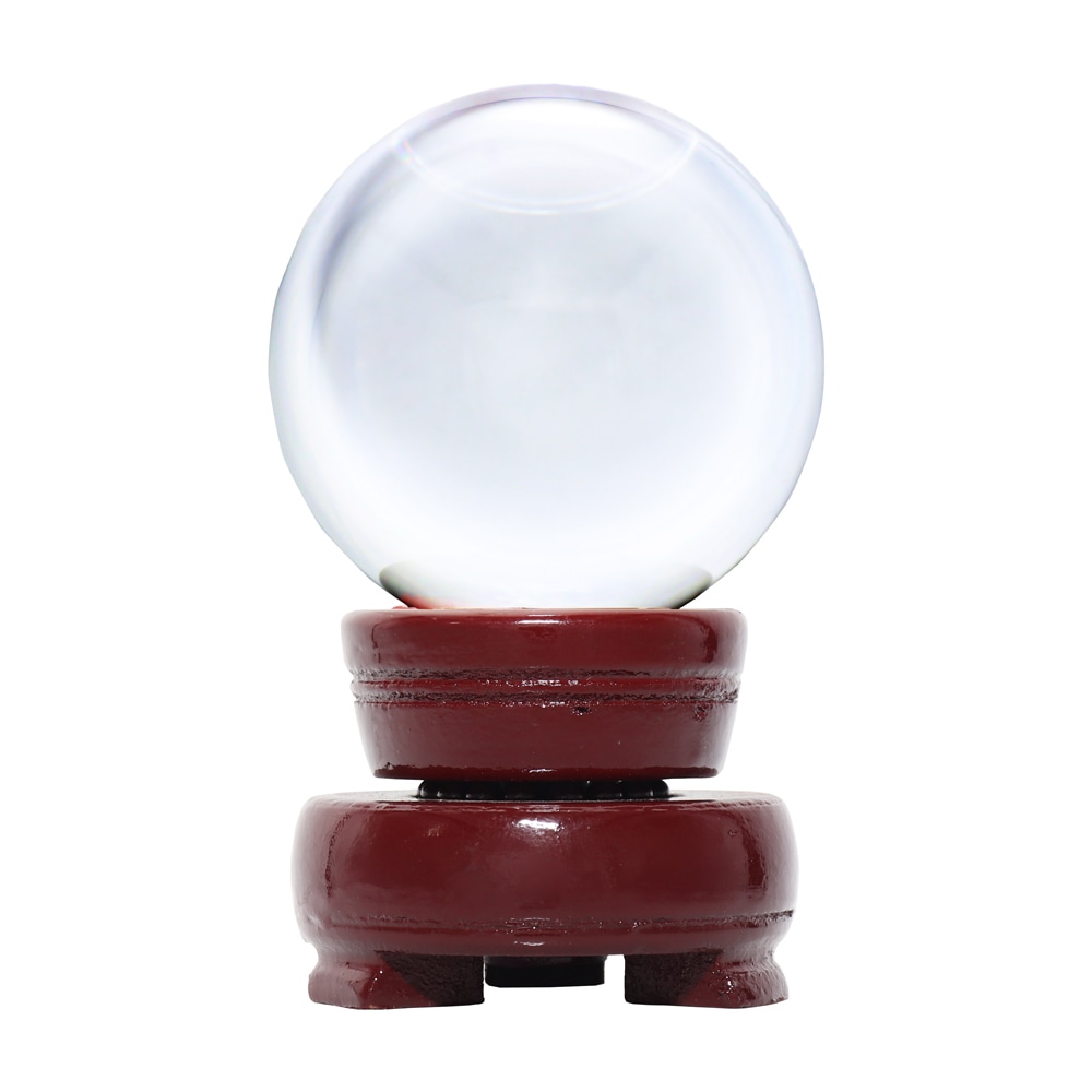 Qoo10] 水晶玉 6cm 台座付き 置物 インテリ : 家具・インテリア