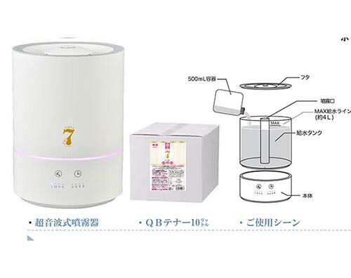 ウイレスセブン専用 超音波式噴霧器 除菌 消臭 ウイルス対策 カビ対策 次亜塩素酸水 感染症対策 清潔 ウイレスセブン専用 超音波 屋内 リビング 寝室 会社 オフィス 店 飲食店 送料無料