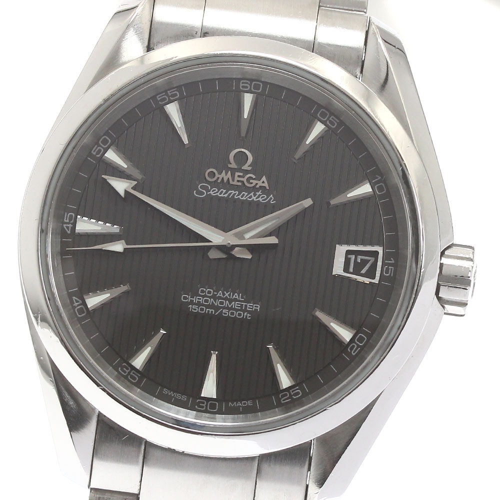 オメガ OMEGA 231.10.39.21.06.001 シーマスター アクアテラ デイト 自動巻き メンズ 保証書付き_869053【中古】 229,050円