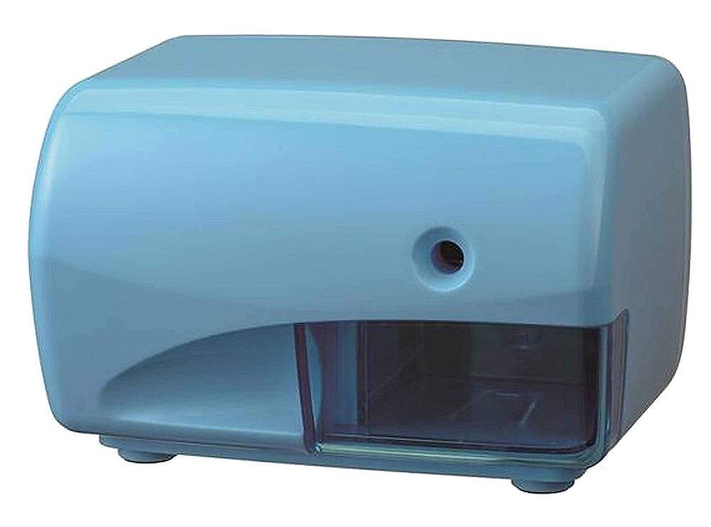 （まとめ買い）デビカ 電動えんぴつけずり 鉛筆削り ブルー S-02 043725 [x3]