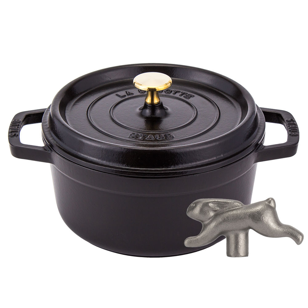 ピコココット ラウンド 22cm 両手鍋 + アニマルノブ ホーロー鍋 ピコ ココット おしゃれ 29,899円