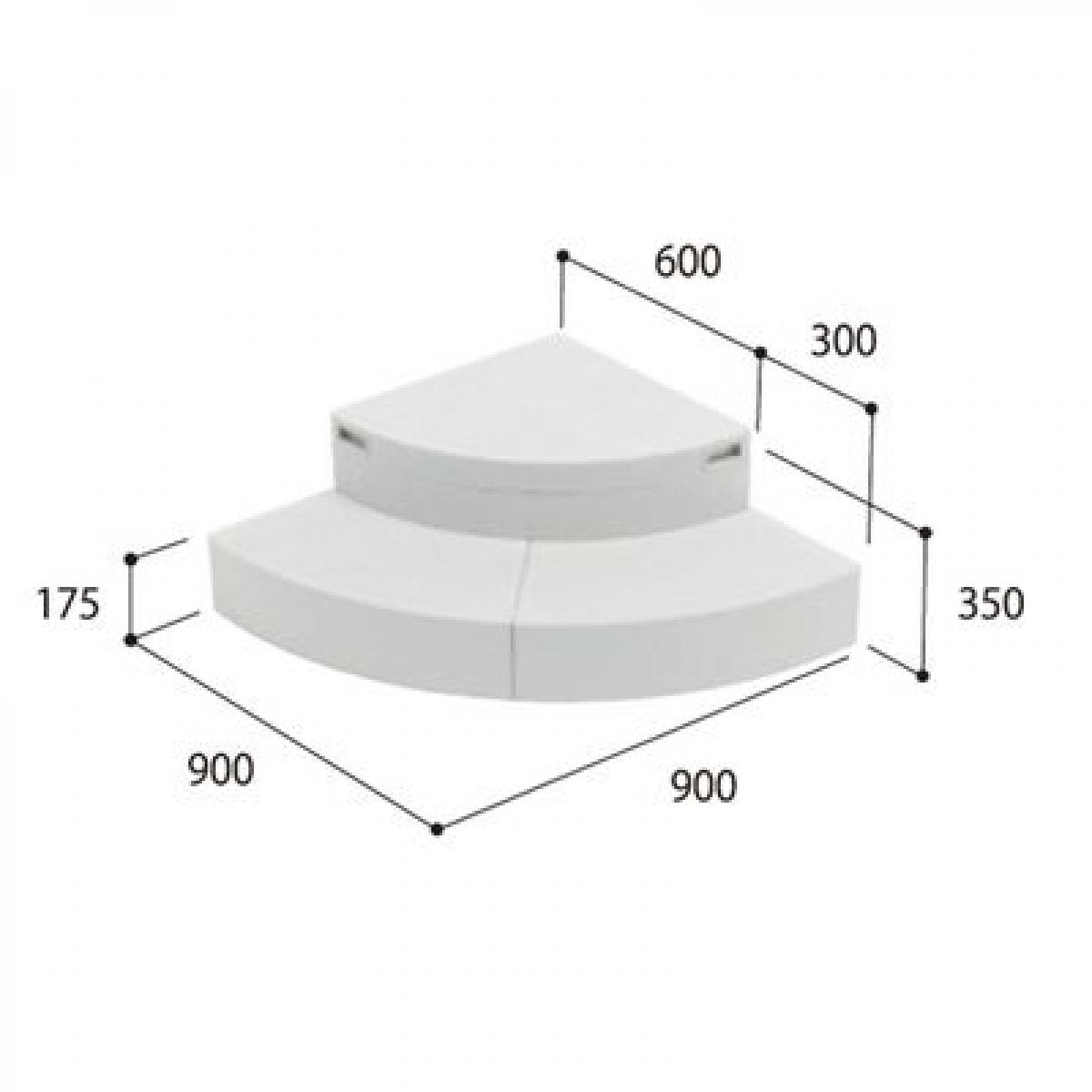 【I】城東テクノ(JOTO) ハウスステップ CUB-R60 小ステップ付き 収納庫なし HOUSESTEP【代引不可】【時間指定不可】