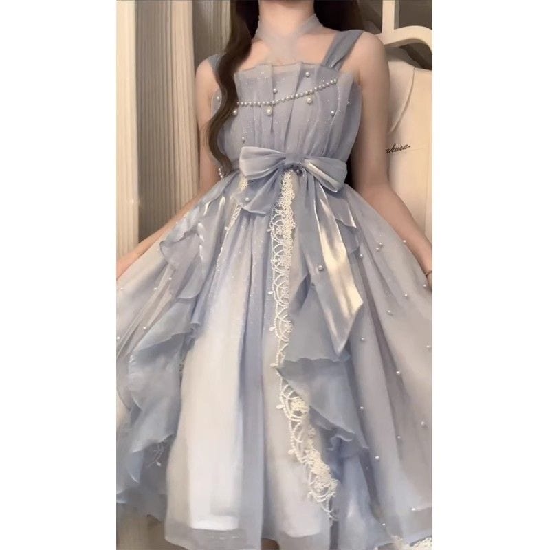 新品入荷/ロリータ/メイド服/コスプレ/ゴスロリ/かわいい/ウィッグ/ハロウィン/ワンピースロリータ ワンピース01