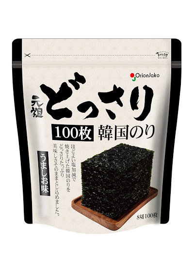他サイト： オリオンジャコー どっさり韓国のり うましお味 100枚 ×2袋の商品画像
