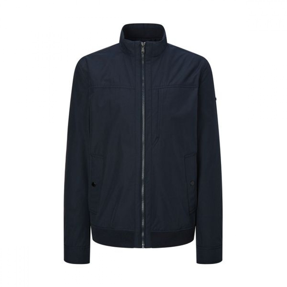 [ヘッジズ] 24FW ネイビーポケットカラーコットンブレンドカジュアルジャンパー WHJU4C303N3 25,456円
