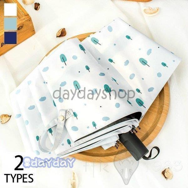 傘 レディース 可愛い 晴雨兼用 耐風 折りたたみ傘 折り畳み傘 ジャンプ おしゃれ 軽量 手動開き 自動開き 総柄 プリント グリーン 木 ナチュラル