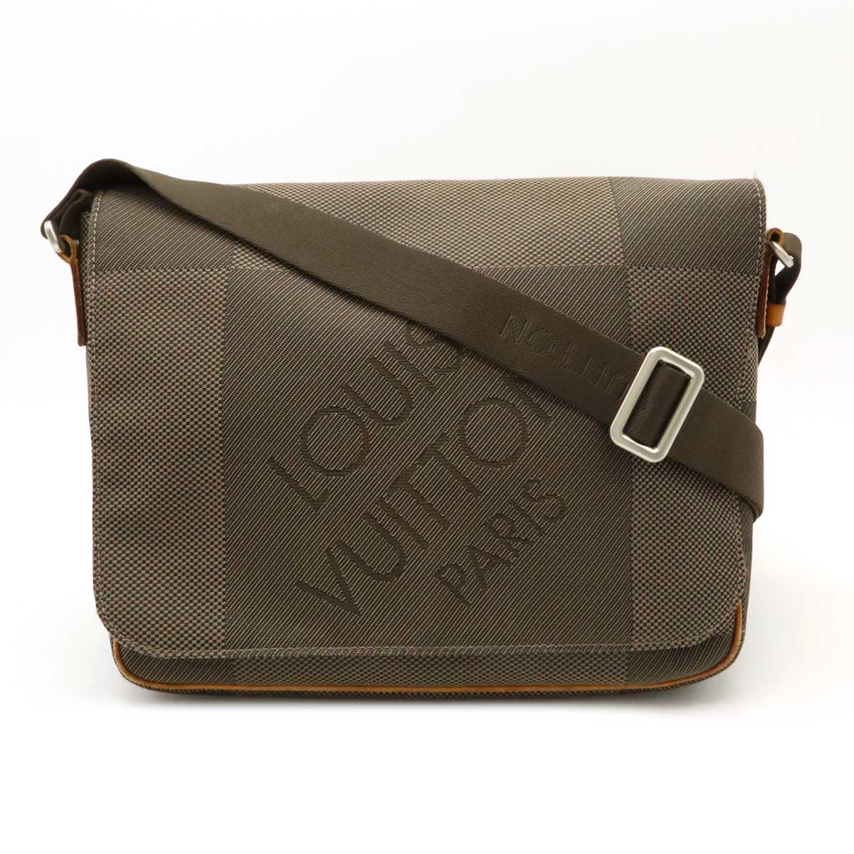 ダミエジェアン プチメサジェ メッセンジャー ショルダーバッグ 斜め掛け テール カーキ M9361