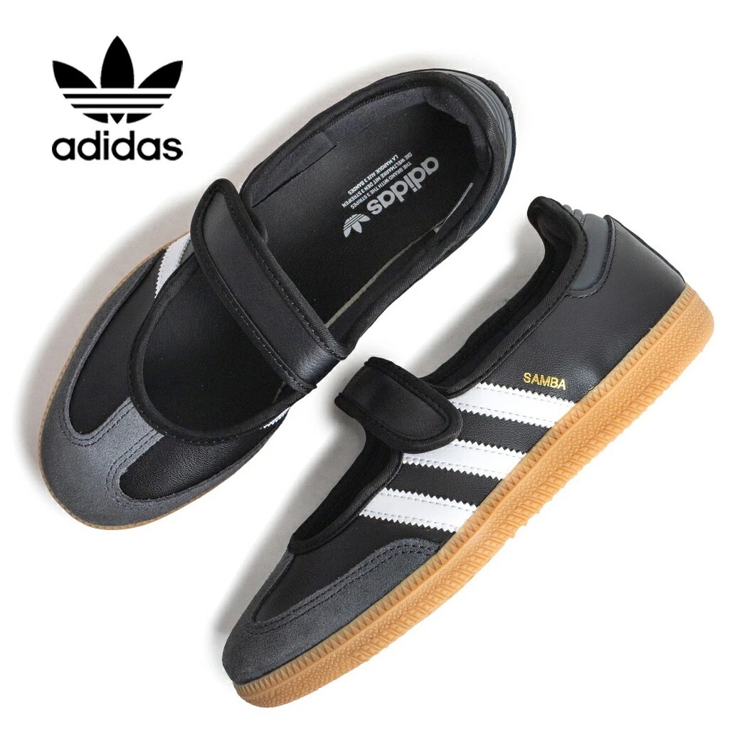 adidas アディダス サンバ ジェーン SAMBA JANE W スニーカー BLACK ( Y2K ブラック 黒 ガムソール メリージェーン バレエシューズ ローテク JQ6445 )